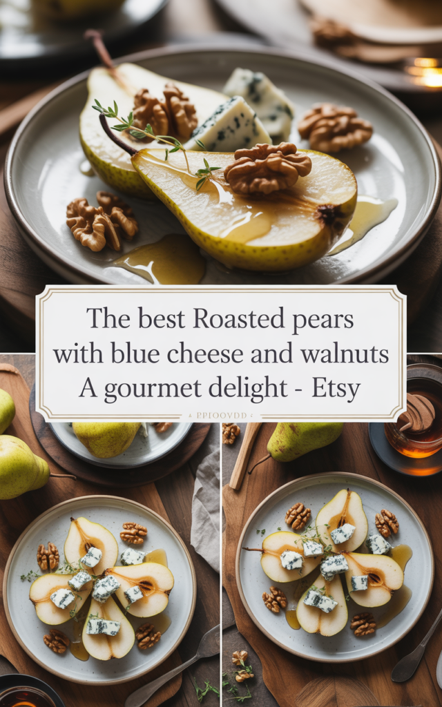 The Best Roasted Pears With Blue Cheese and Walnuts