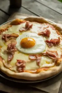 Authentic Italian Pizza Carbonara Recipe – Creamy, Cheesy, and Delicious