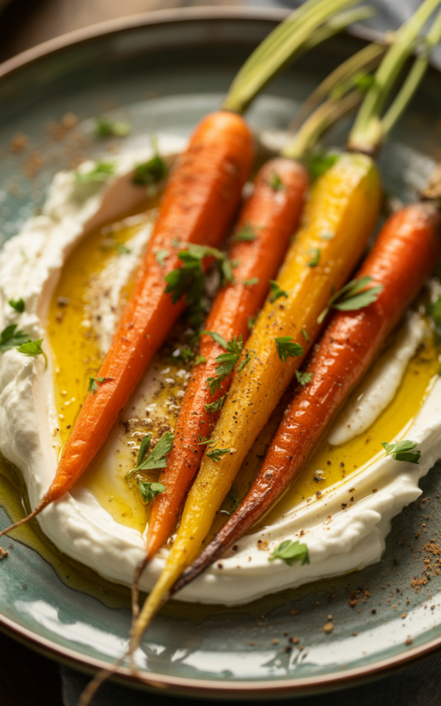 Roasted Carrots with Whipped Ricotta | Elegant, Flavorful & Easy