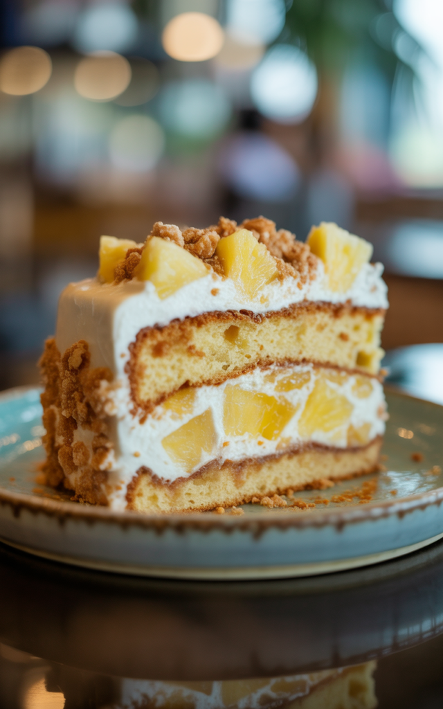 Tropical Pineapple Cream Cake | Fresh, Fluffy & Irresistibly Delicious