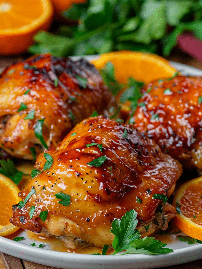 Caramelized Orange Glazed Chicken